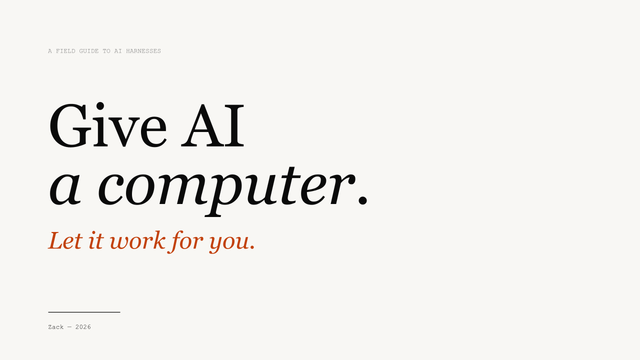 Give AI a Computer: How I Run My Life with Agent Teams