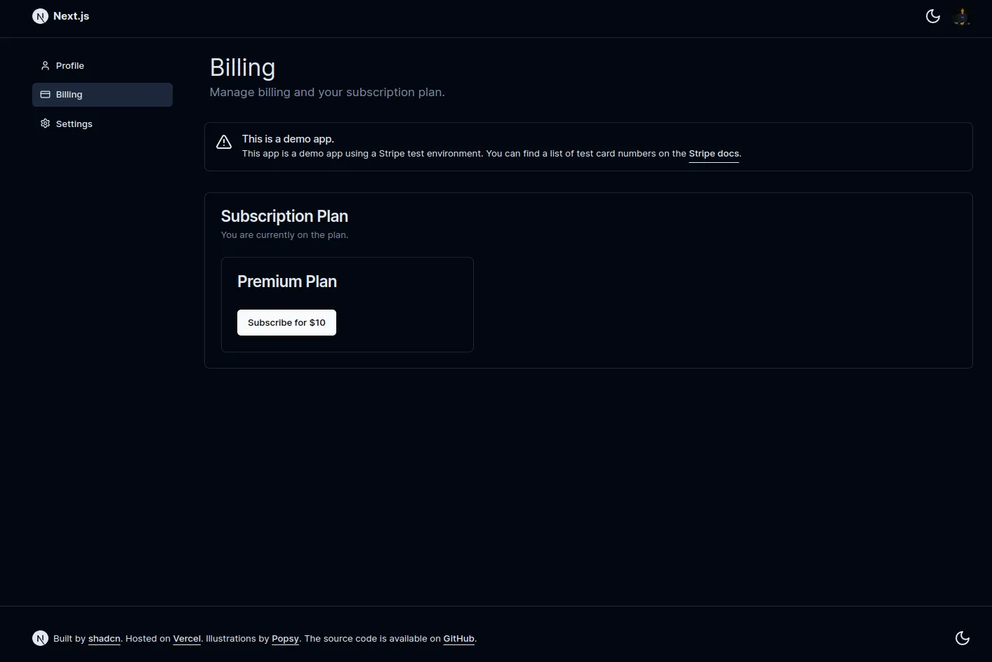 Next.js + Supabase + Stripe: SaaS Template
